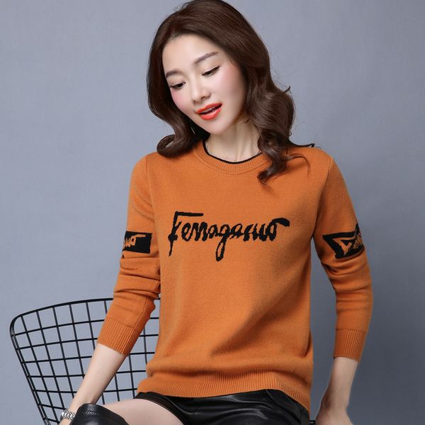 

2019 casual sweater, autumn winter sweater, women's short, loose korean version, jacket, warm and bottoming shirt, White;black