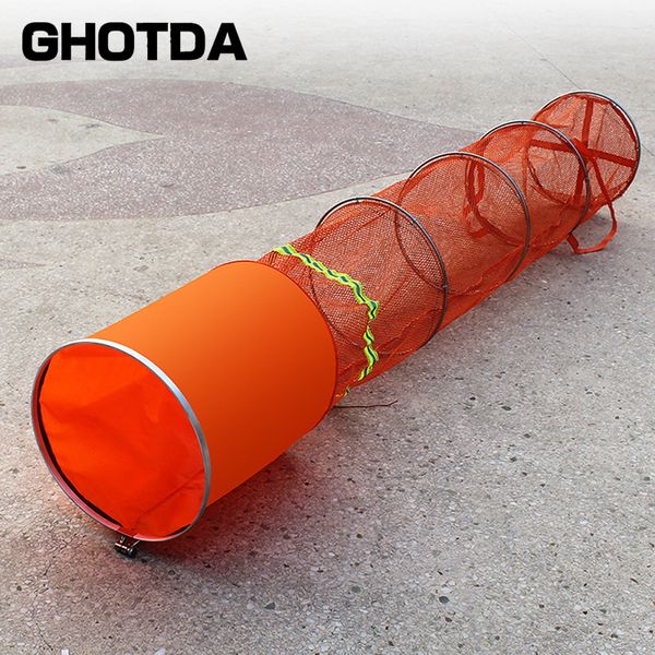 

portable fishing net round fish shrimp mesh cage fishing