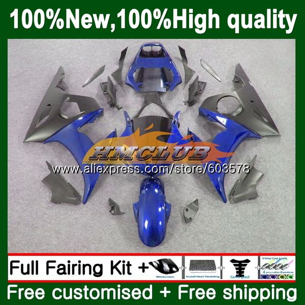 

body for yzf600 yzfr6s 2006 2007 2008 2009 126cl.95 grey blue yzf-600 yzf r6 s r6s 06-09 yzf-r6s 06 07 08 09 fairings, Black