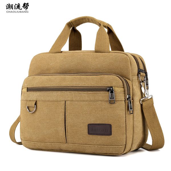 

men's bag casual canvas shoulder bag large capacity multi-pocket handbag messenger bag ladies bolsa feminina sac crossbody bags