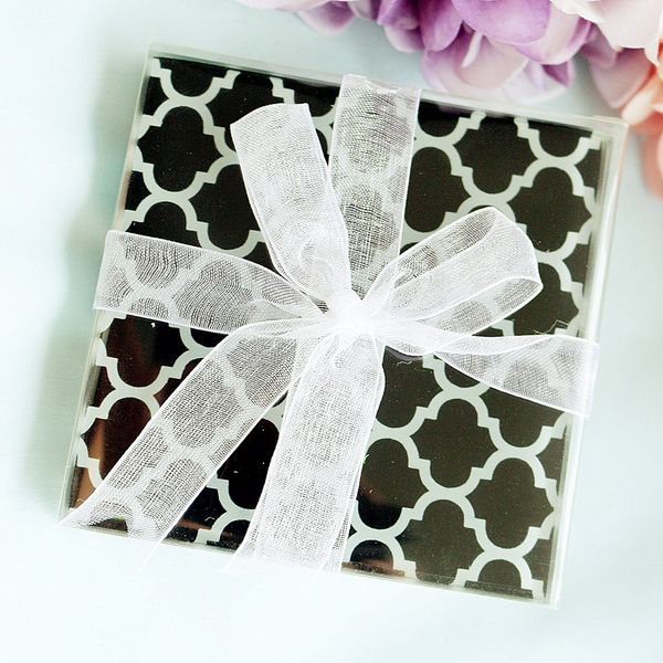 

2pcs table cup mat square coaster placemat baby shower table decorations