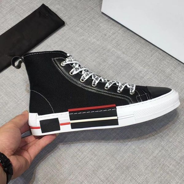 

luxury designer shoes womens mens trainers white leather platform shoes flat casual party wedding shoes suede sports sneake rd 38-44 03, Black