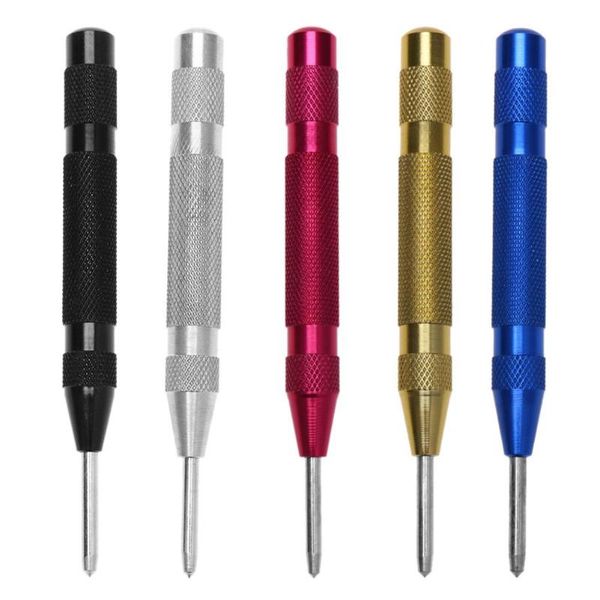 

automatic centre punch steel spring loaded marking starting holes hand tool