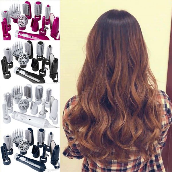 

10-in-1 multifunction hair dryer set brush comb air styling full set curler