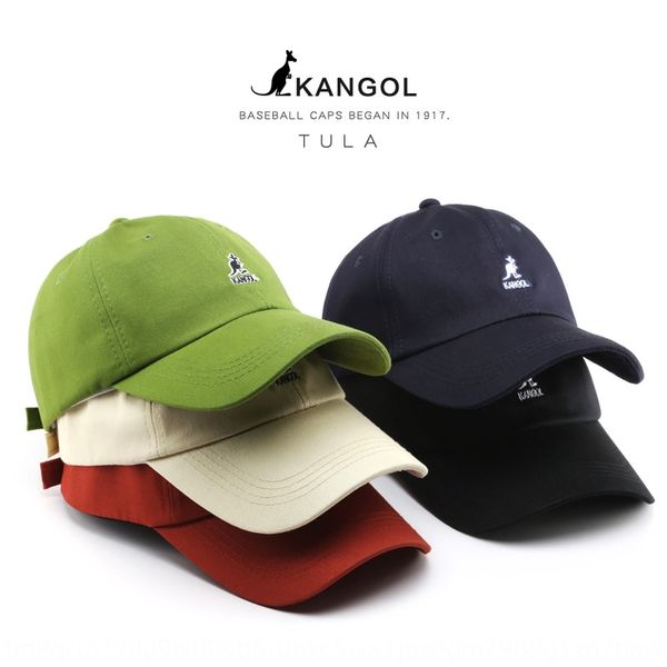 

hat all-match cute cartoon kangaroo embroidered soft embroidered baseball cap summer women's sunscreen men's baseball cap, Blue;gray