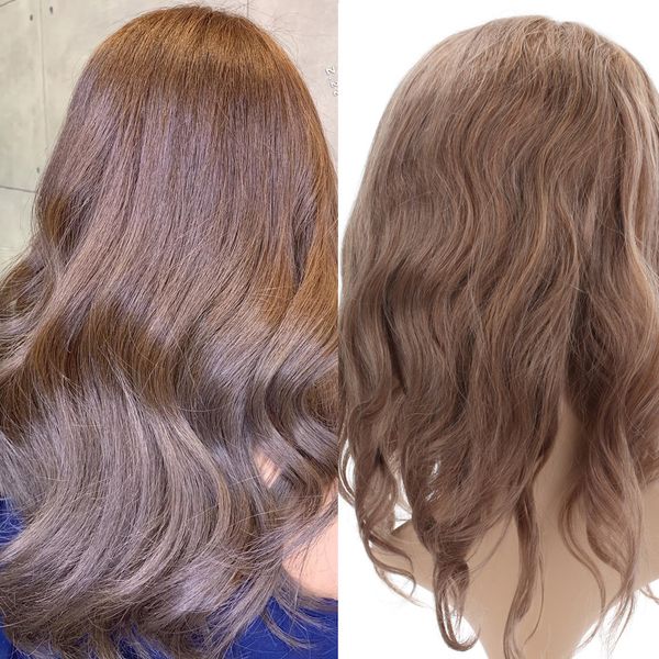 Горячий продавать Ясень коричневый #12 цвет волнистые 4x4 кружева закрытие бразильский парик человеческих волос 8 дюймов до 26 дюймов парики человеческих волос