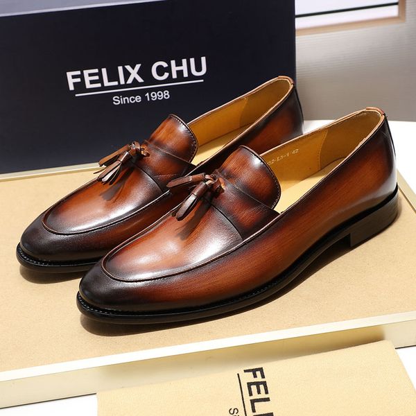 

size 13 new mens tassel loafers shoes slip on men's wedding party dress shoes business casual for men high quality, Black