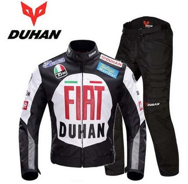 

2017 duhan 600d oxford motorcycle racing suits breathable cross country motorbike jacket and pants moto riding clothes, Black;blue