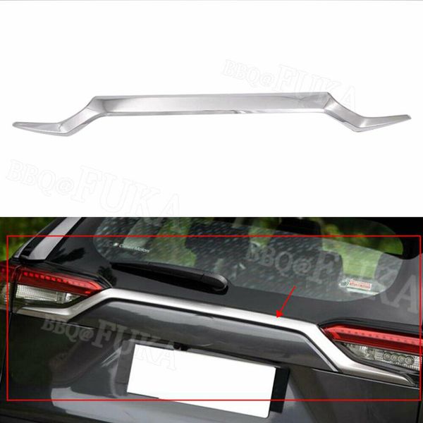 

for rav4 2019 2020 chrome abs car rear trunk gate lid decorative cover trim
