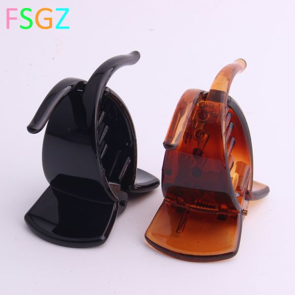 

new fashionable hair accessories for lady tines hair claw clips black plastic hairpin pe brown headwear beauty tools, Golden;silver