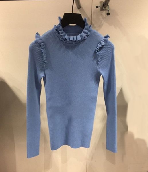 

17 леди ветер auricularia auricularia воротник вязание топ sp33oon s1931h 7646, Black