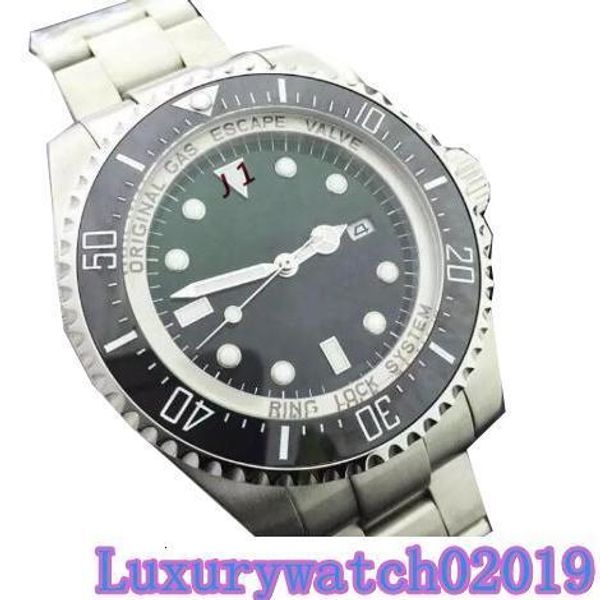 

luxury black green dial men watch r-dweller ceramic bezel 44mm sapphire 116660 blso automatic diver mens watches wristwatches, Slivery;brown