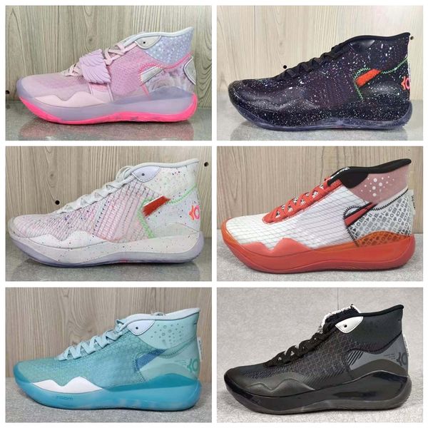 

новое прибытие кевин дюран 12 продаж тетя pearl kay yow кроссовки с ботинками box hot kd 12 баскетбол спорт обувь оптом размер 40-46