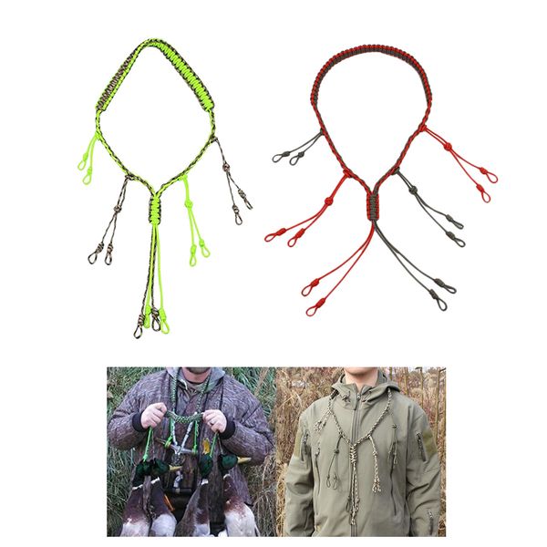 

2pcs hand braided hunting duck whistle lanyard 65cm