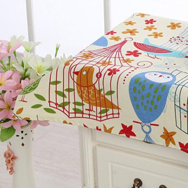 

multifunctional fabric cartoon printing home washing machine cover towel bedside table tea table dust cover cloth