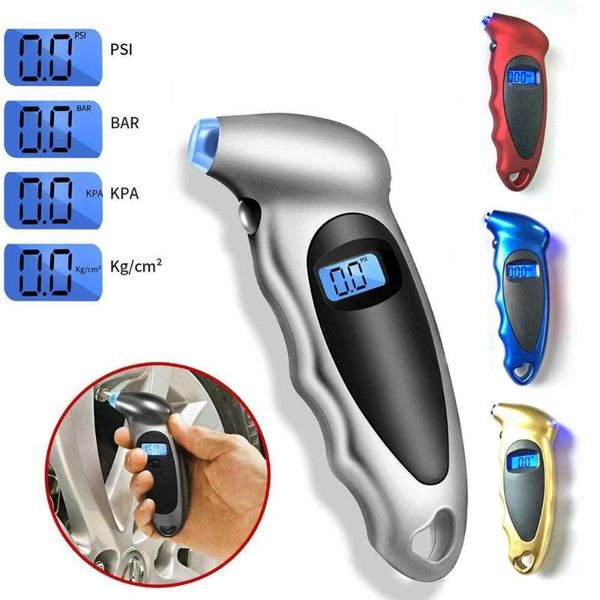 

2019 new digital car tire tyre air pressure gauge meter for car display bike truck barometers tester motorcycle lcd manomet b6u5