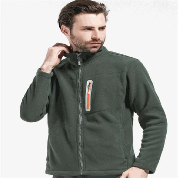 

ckahsbi outdoor thicken warm coat fleece jacket jackets autumn winter sports men windproof soft coat jacket ski suits camping, Blue;black