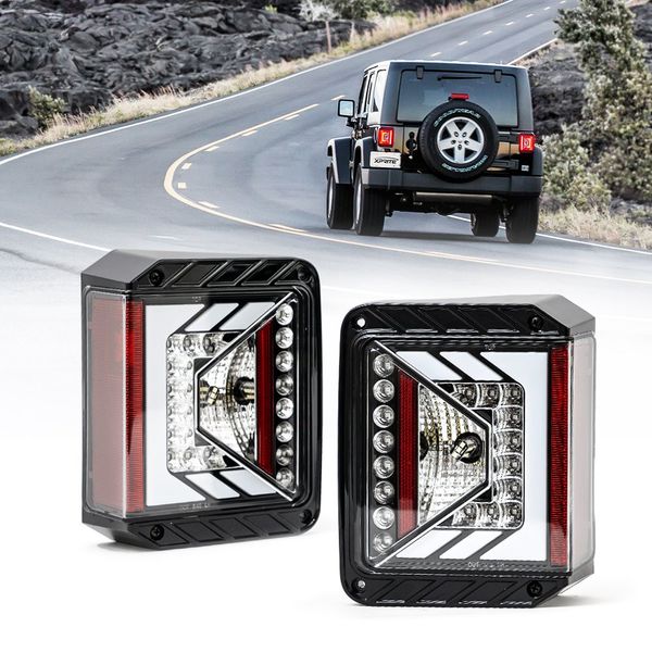 

for wrangler jk led light for wrangler taillight 2007 - 2017 smoked led tail lights rear brake reverse lamps