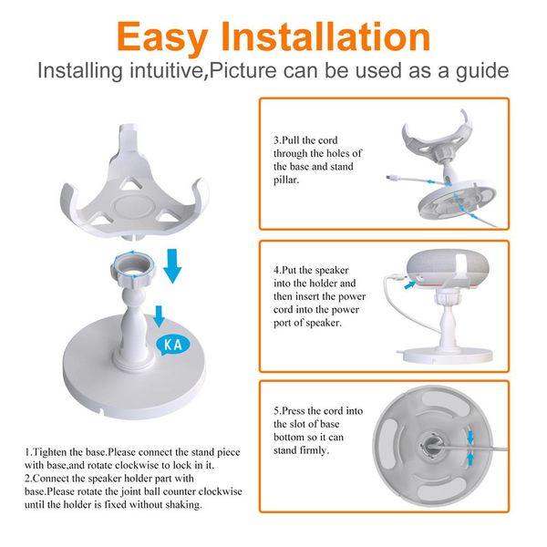 

пьедестал поддержка google главная mini desktop stand 360 градусов вращения держатель plug in kitchen bedroom study audio mount