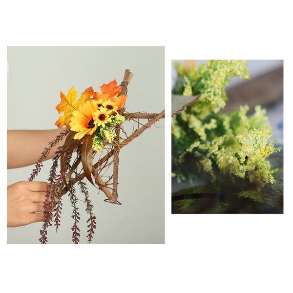 

artificial sunflowers fall wreaths for front door thanksgiving wedding decoration