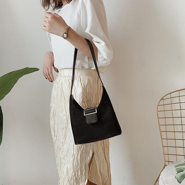 

new aelicy canvas foldable shoulder bag for female fashion handbags purse women dumpling shape ladies tote bag high capacity