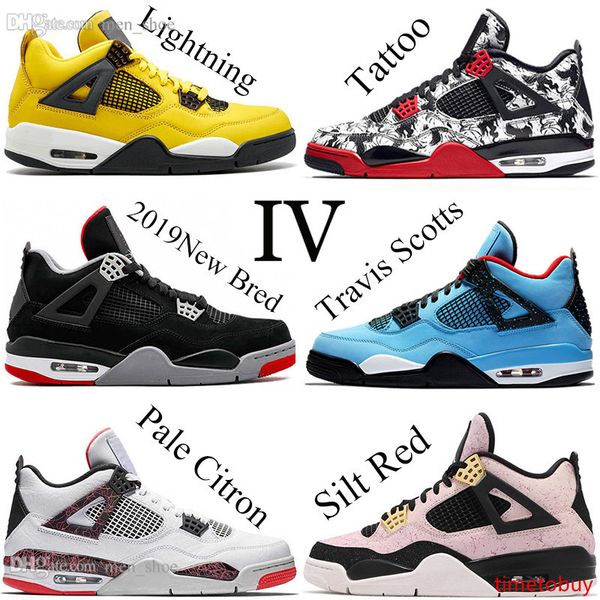 

2019 new arrival bred pale citron tattoo 4 iv 4s men basketball shoes what the pizzeria singles day royalty mens trainers sports sneakers