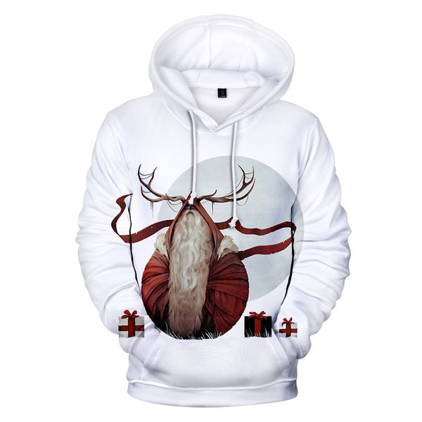 

christmas after eve hoodies sweatshirt casual fashion santa hoodie men women streetwear sweatshirt, Black
