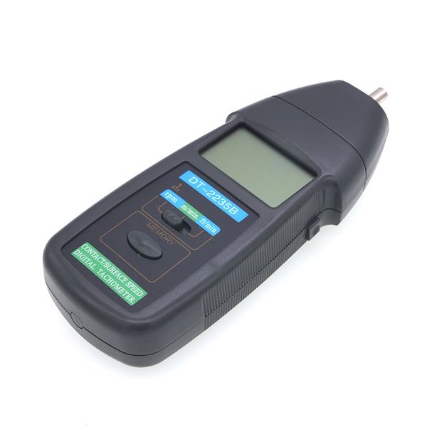 DT-2235B Contagiri digitale Contatto RPM Tach Tester Indicatore di velocità del motore Indicatore di velocità Test Fotoelettrico portatile