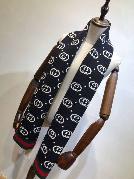 

brand scarf for men winter brand knitting cashmere design scarfs mens long scarves reversible size 180x30cm, Blue;gray