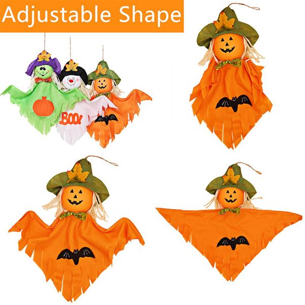 

kids halloween hanging ghost windsock spook fly witch scarecrow doll gags practical toys party decoration patio lawn ghost dolls