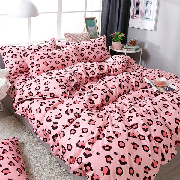 

54 3/4pcs bedding set aloe cotton duvet cover flat bed sheet pillowcase soft skin-friendly room decoration home textile