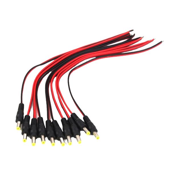 

12v red connector dc power socket cable wire jack