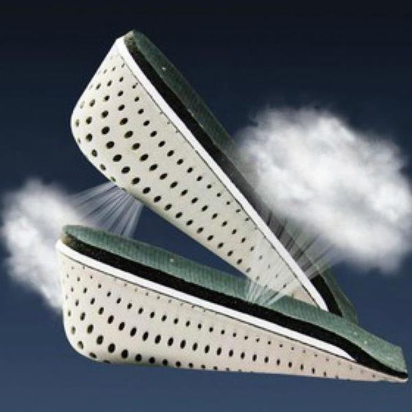 

increasing ortcs half insole pad height cushion taller male female footwear shoes height cushion taller, Black