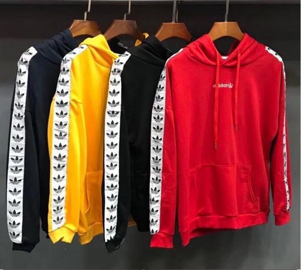 

2019 fa hion hoodie brand men triped fold weat hirt male wpomen hoody hip hop autumn winter hoodie track uit men