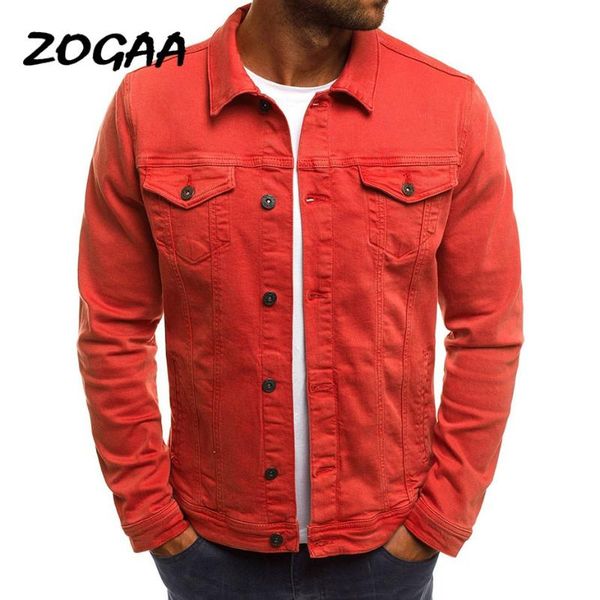 

zogaa men jackets 2019 streetwear denim jacket casual fashion 6 color men jacket spring new polyester mens jackets and coats, Black;brown