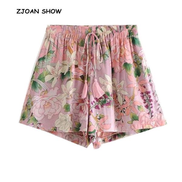 pink tassel shorts