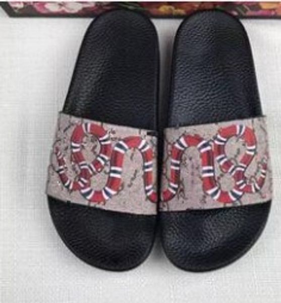 

Fashion slide sandals slippers star rubber WITH ORIGINAL BOX Hot Designer unisex beach flip flops slipper