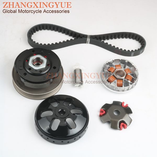 

racing quality variator 7g & clutch kit & 669 belt for scooters il bello 50cc 139qmb/qma gy6 4-stroke