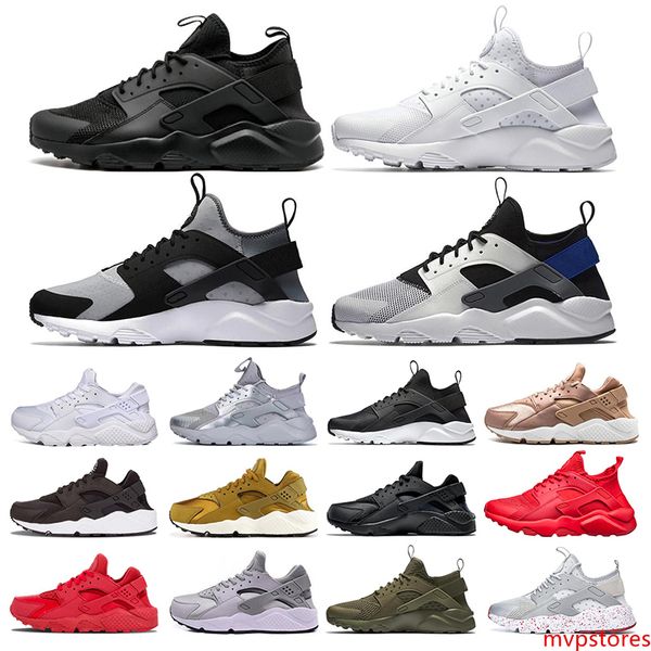 

huarache 4.0 1.0 classical running shoes triple white black grey yellow red men women huarache shoes huaraches sports sneakers size 36-45