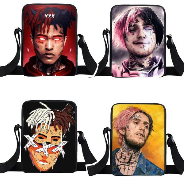 

rapper lil peep / xxxtentacion mini messenger bag women handbag men crossbody bag teenager boys small shoulder bags girls totes
