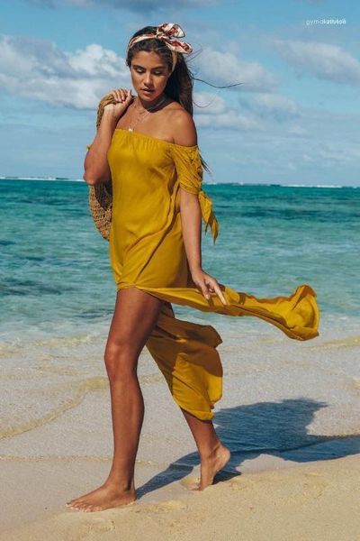 

vestidoes clothes designer casual loose beach long dresses women slash neck solid dress summer, Black;gray