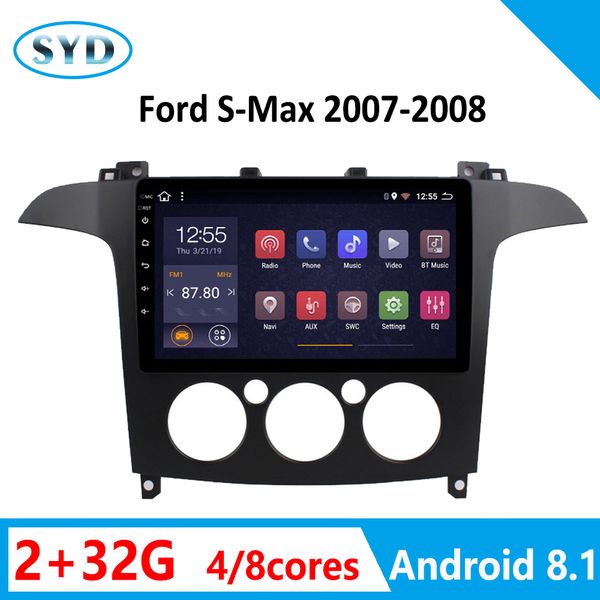 

car dvd multimedia for s max radio coche 2007 2008 autoradio android gps navigation wifi stereo player radio carplay 2 din