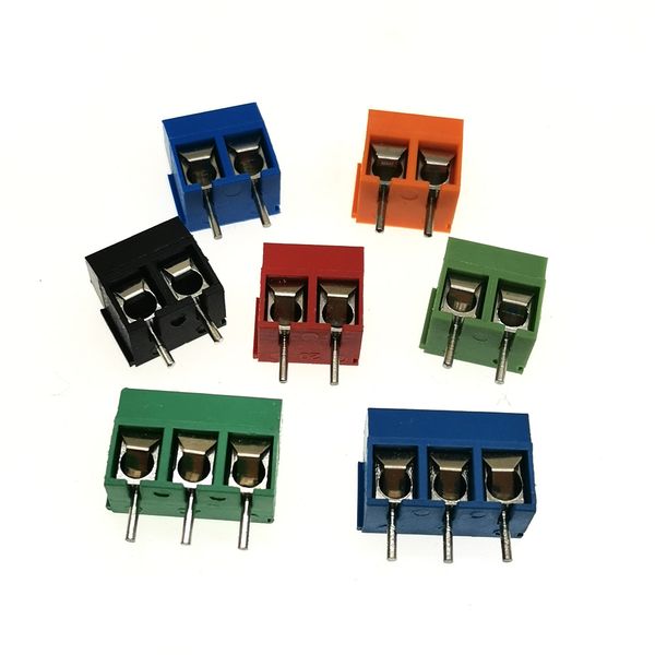 Il miglior connettore per morsettiera a vite PCB KF301-2P KF301-3P da 5,0 mm 2 pin/3 pin, colori 2 pin/3 pin