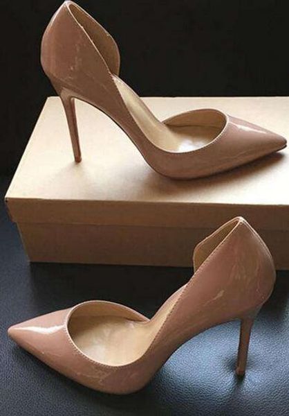 

red bottom shoes 2018 fashion pointed toe high heels designer 9 colors shallow mouth sole high-heeled women wedding dress shoes l4