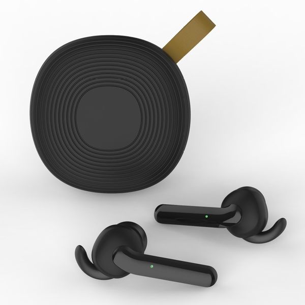 

tws earbuds with immersive sound, in-ear with charging case easy-pairing stereo calls/built-in mic/ipx5 sweatproof for sports black