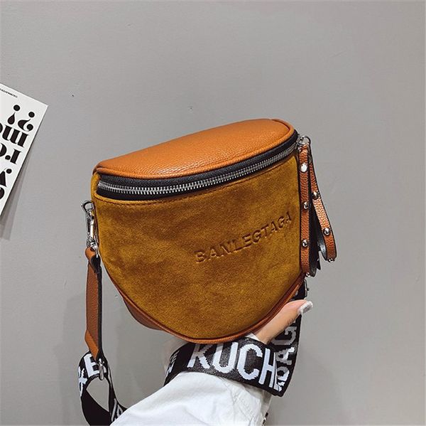 

designer shoulder bag crossbody for women bags pu leather shoulder bag fashion famous brand lady semicircle saddle fashion 2