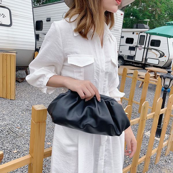 

women's bag large capacity 2019 feel one shoulder bag fashion slash dumplings