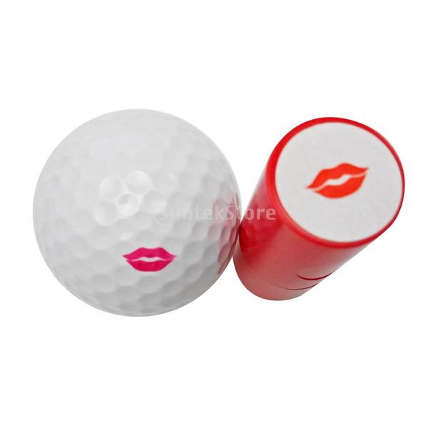 

2pcs colorfast quick-dry golf ball stamp stamper marker impression seal lips
