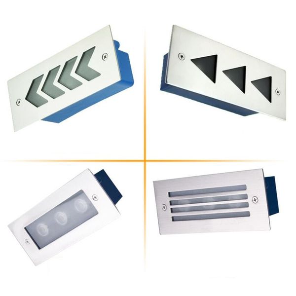 

открытый 3w 6w водить шаг свет ip68 алюминиевый встроенный лестница угловая лампа водонепроницаемый встраиваемый настенный светильник лестни