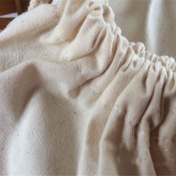 

10pcs logo can be customized to print the original color cotton drawstring bundle pocket, cotton canvas bag